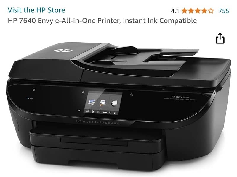 Hp Envy 7640 wireless colour printer 2