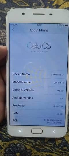 Oppo f1s 4+64 condition new panel change