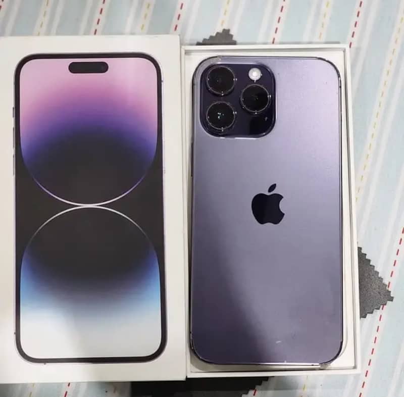 Iphone 14 Pro Max 512gb Deep Purple NON PTA , 99%BH , 03099570713 1