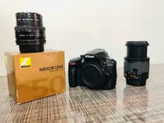 Nikon D3400 with 2 lenses