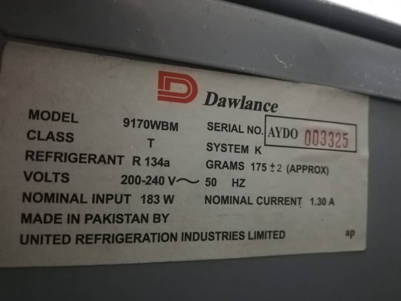 Dawlance Refrigerator 6