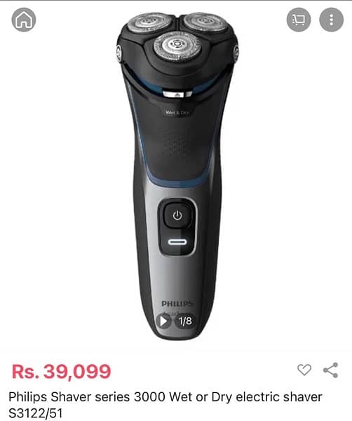 philips shaver series 3000 0