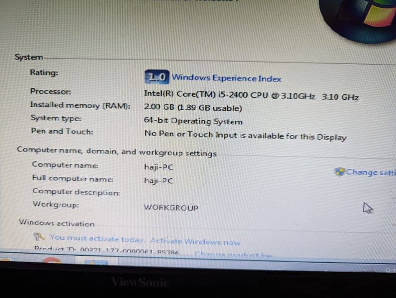 CPU Core i5 Dell 6