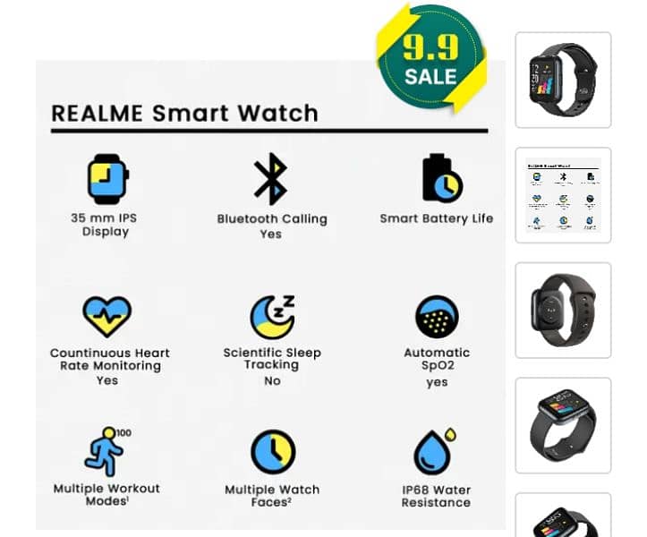 realme smart watch 3