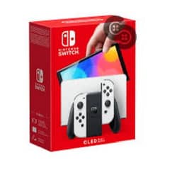 nintendo switch oled with all other things tht come with