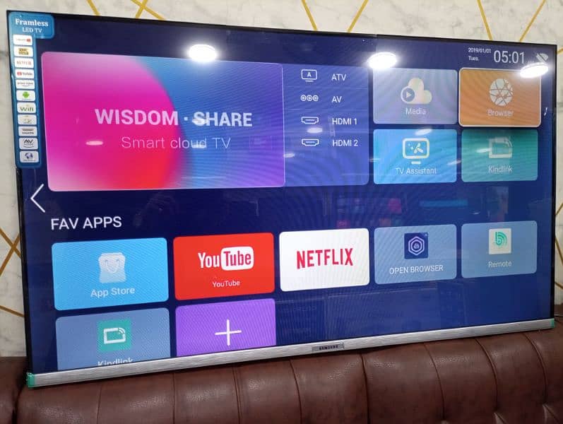 43 Inch Smart Led tv Android YouTube Wifi 3