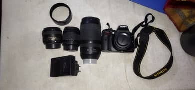 Nikon D5300 with 3 lenses and accesories 0