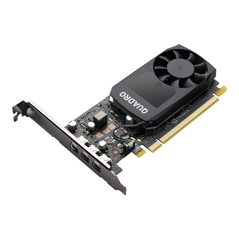 Nvidia Quadro P600 2GB Graphics Card, Full Height PCI-E, 4x Mini DP 0