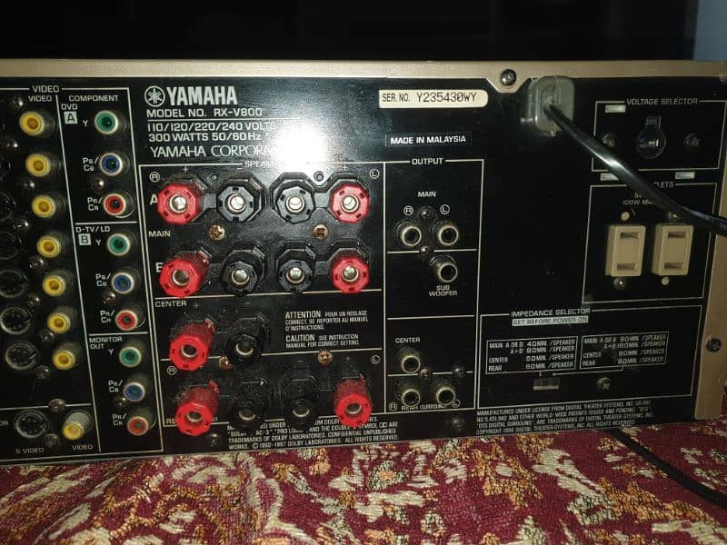 yamaha RX-V800 Amplifier 5