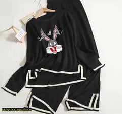 *Product Name*: 2 Pcs Women's Stitched Fleece Printed