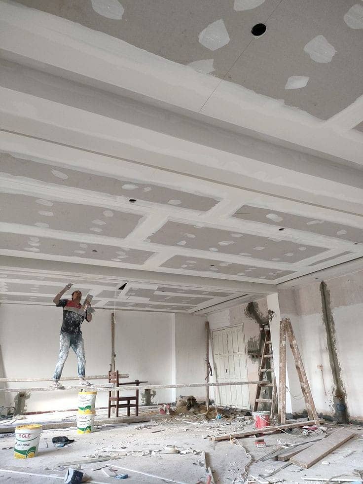 Partition gypsum board & ceiling/pop ceiling/cemet board 10