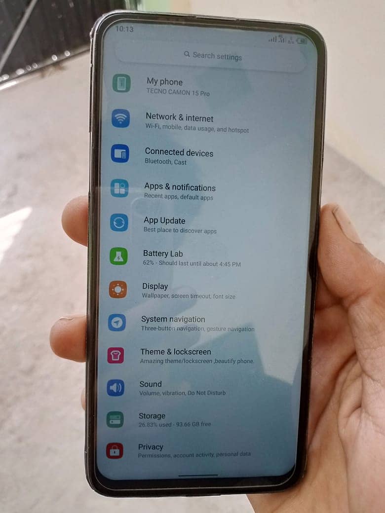 tecno camon 15pro 6gp128 full box exchange possible 9