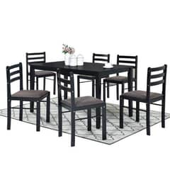 Design Square Dining Set Rectangular Dining Table With 6 Dining Chairs