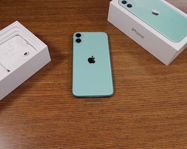 iPhone 11 Green Capacity 256GB Water Pack Complete Box 1