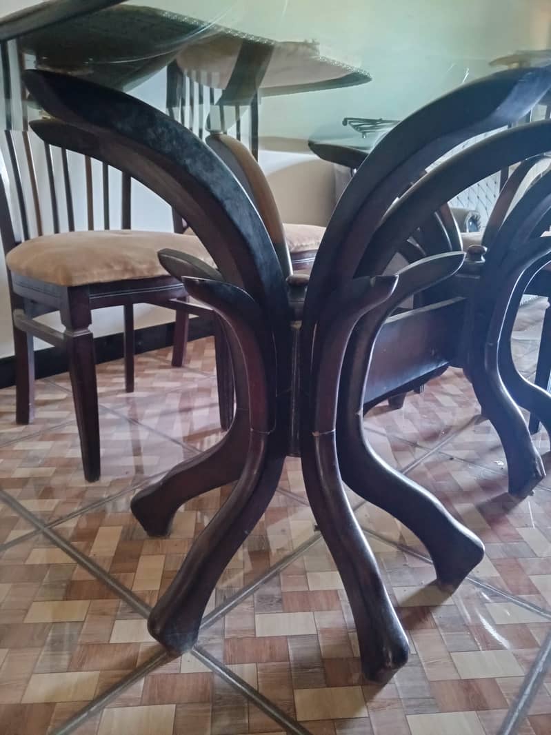 6 chairs dining table set 0