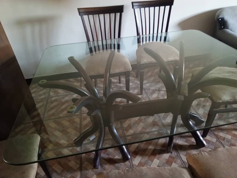 6 chairs dining table set 1