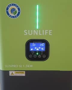 Sunlife Solar Inverter 1.5kw. PV 2500. Fraj,Oven, Water pump,Iron,Fans 0