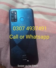 Infinix hot9.4/64 with box panel change call+ Whatsapp 03074937491