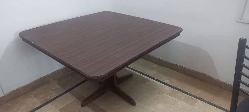 wooden dining table of 4 chair for sale 4