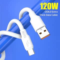 TYPE C THICK DATA CABLE 120 watt