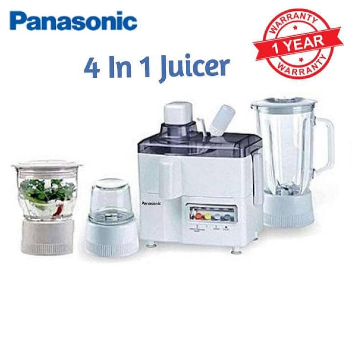 Imported Panasonics Juicer Machine 4in1, Juicer-Blender-Chopper 5