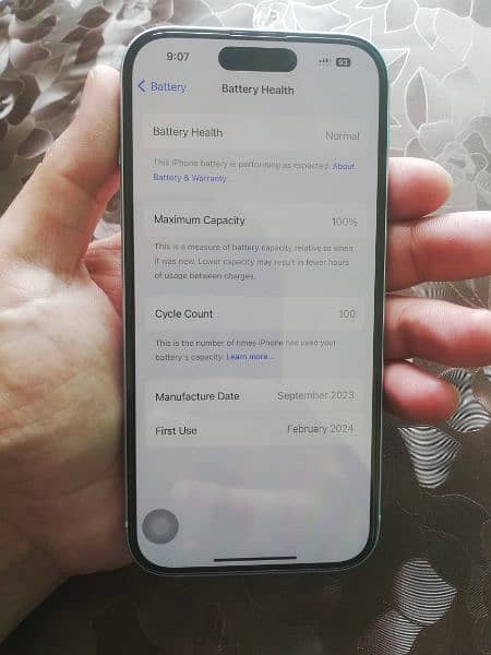 iPhone 15 Dual Physical Sim PTA Approved (128GB) for Sale 9