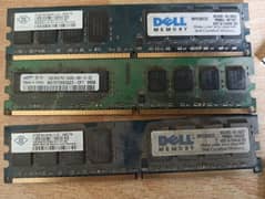 3x 2gb ddr 2 rams