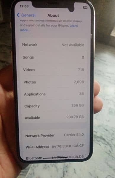 Iphone x 256 GB Non PTA 1