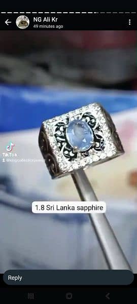 srilanka sapphire Stone ring 1