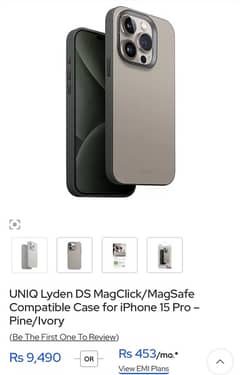 UNIQ Lyden DS MagClick/MagSafe m Case for iPhone 15 Pro – Pine/Ivory