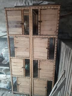 wooden 2 cages for sale 0