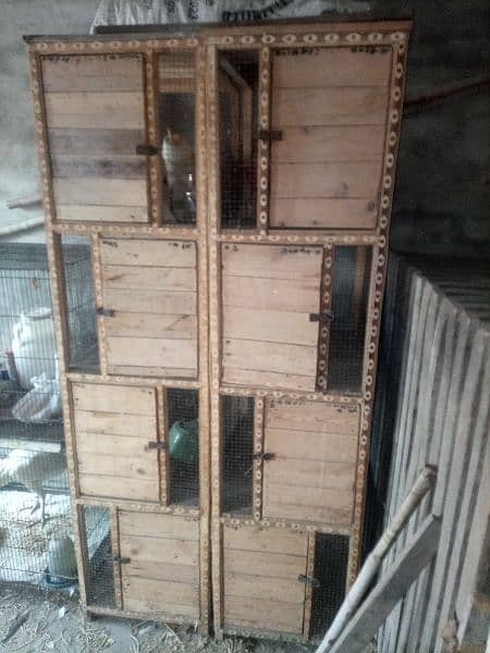 wooden 2 cages for sale 1