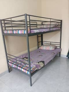 IKEA Twin Size Bunk Bed Frame, Silver Color