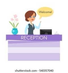 Female receptionist / Front desk officer