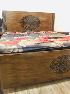 Brand New Wooden Bed With Two Side Tables for Sale 0