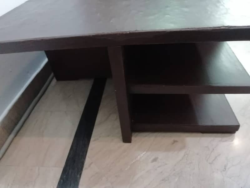 Stylish Table Chocolate Brown 1