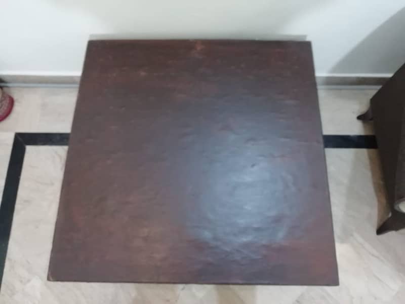 Stylish Table Chocolate Brown 3