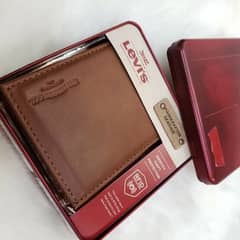 pure leather wallet with box. . 0