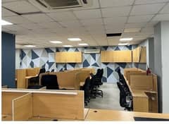 Area 2500 Sqft Fully Furnished Corporate Office Near MM Alam Road Gulberg Lahore Original Pics 0