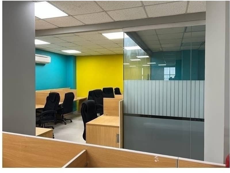 Area 2500 Sqft Fully Furnished Corporate Office Near MM Alam Road Gulberg Lahore Original Pics 1