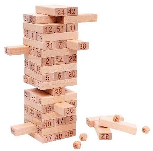 Jenga Stacking GAME full wooden quality NEW 1