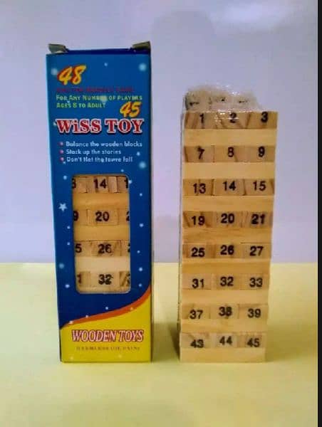 Jenga Stacking GAME full wooden quality NEW 2