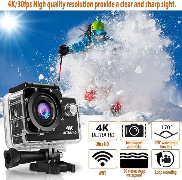 4 k action camera with neewer camera kit original 1