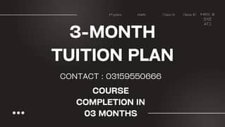 Math & Physics, 03-Month Home Tuition Plan