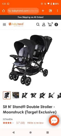 baby trend sit and stand stroller