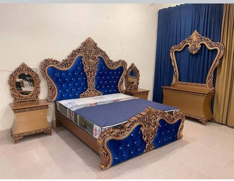 Bed set / king size bed / double bed / bed / wooden bed / bedroom set 0