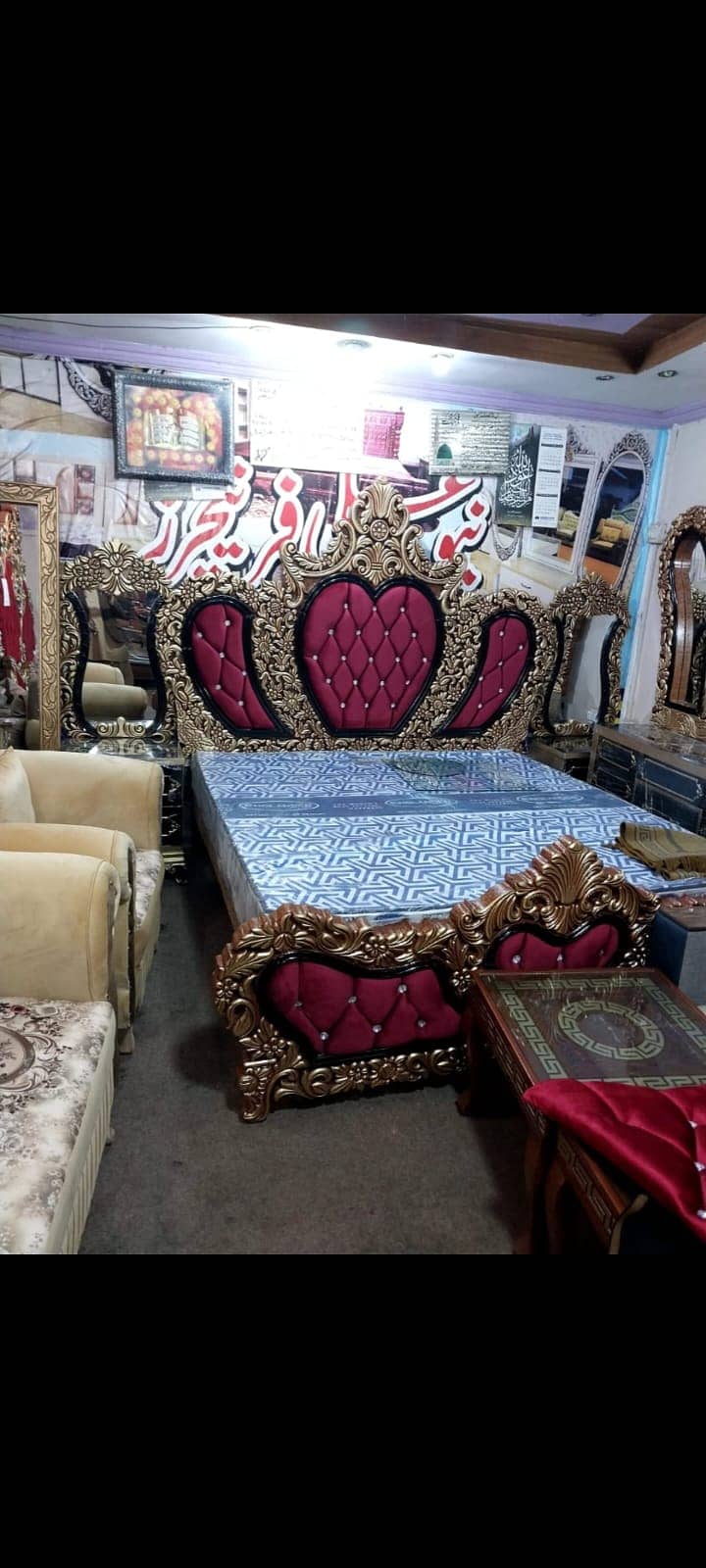 Bed set / king size bed / double bed / bed / wooden bed / bedroom set 3