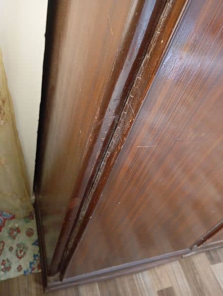 wooden 3 doors Almari newly polished 11