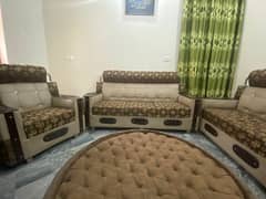 sofa set with coffee table (huge storage table)