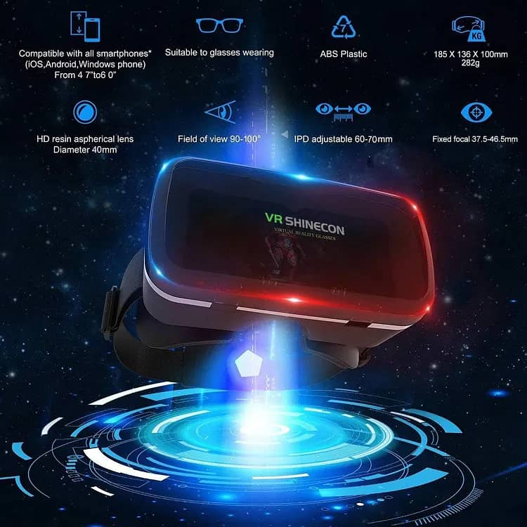 Vr Box – 3d Virtual Reality Box With Remote | Model  Vr Shincorne. 3